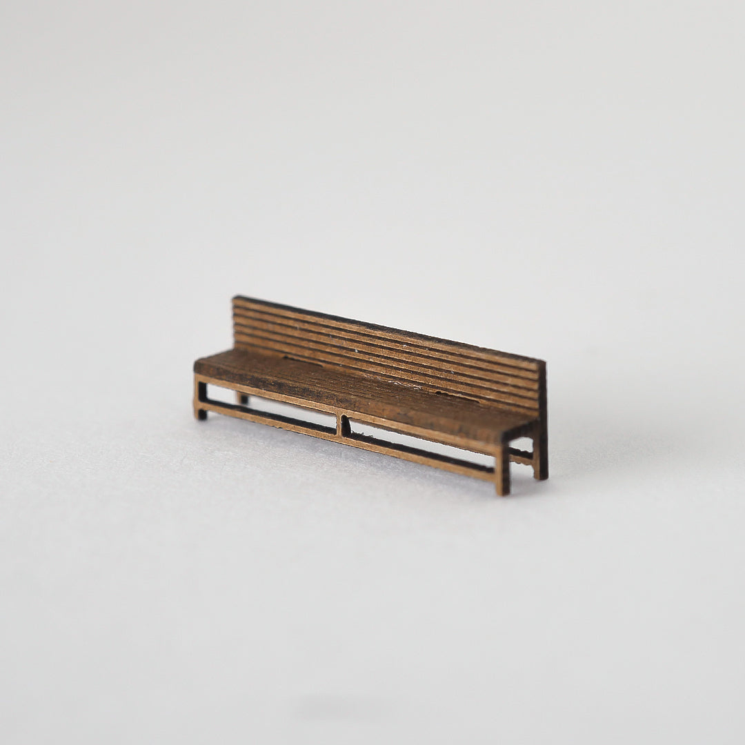 4-Seat Bench A ( Set of 12 ) | PRODUCT- miniature paper kit