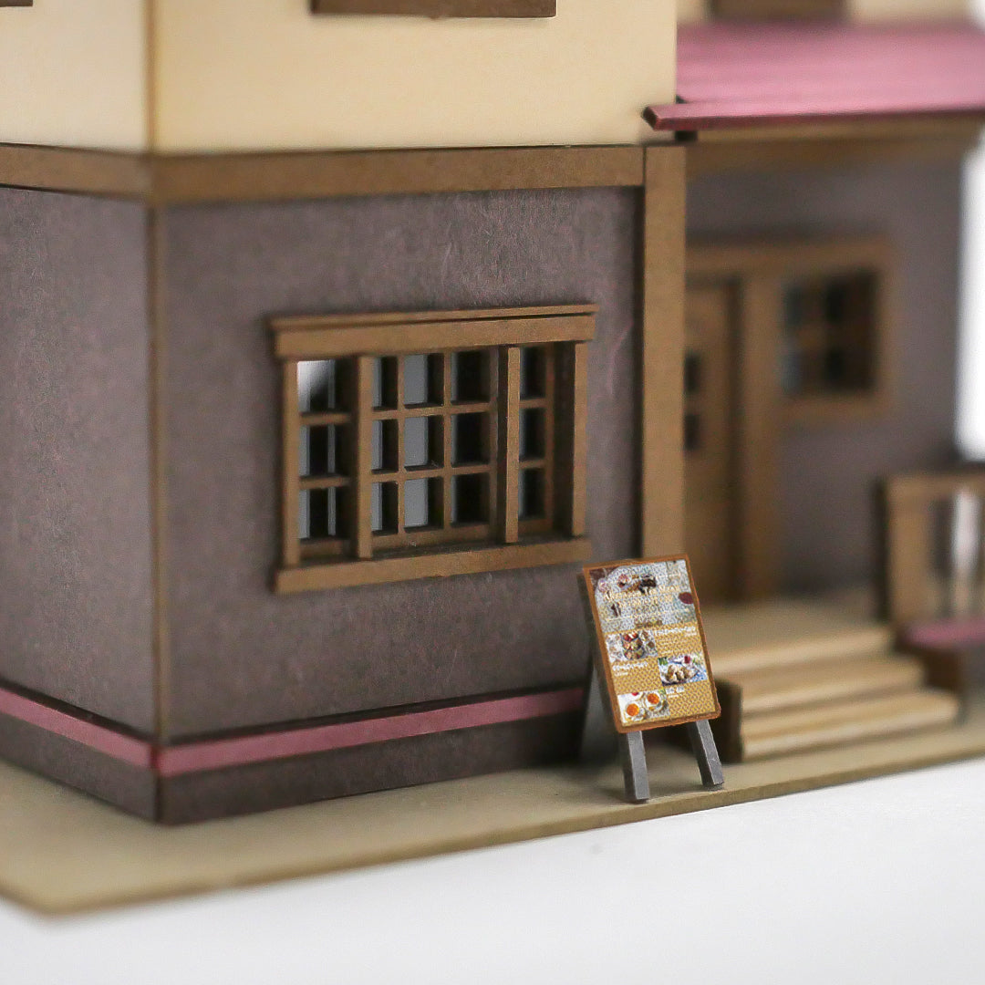 Tea House | PRODUCT- miniature paper kit - – Tokyo Diorama Factory