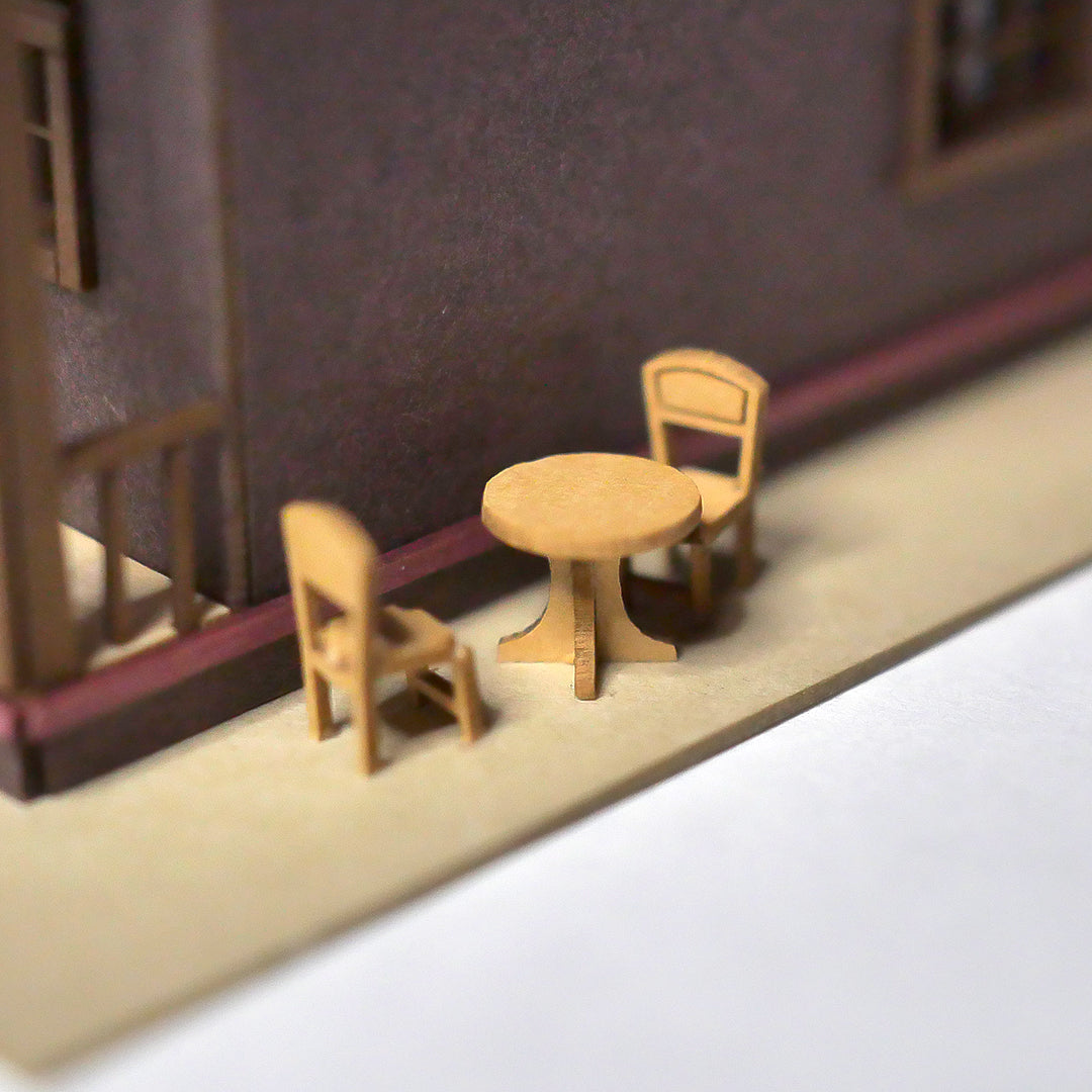 Tea House | PRODUCT- miniature paper kit - – Tokyo Diorama Factory
