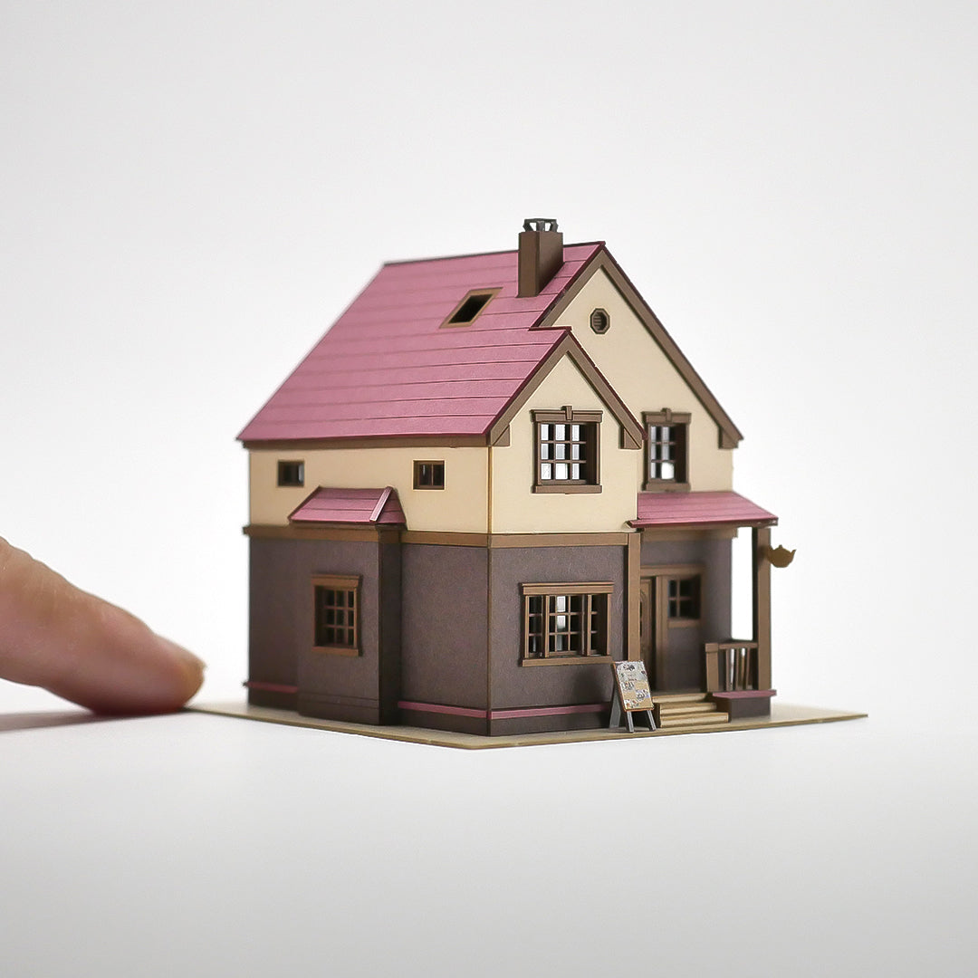Tea House | PRODUCT- miniature paper kit - – Tokyo Diorama Factory
