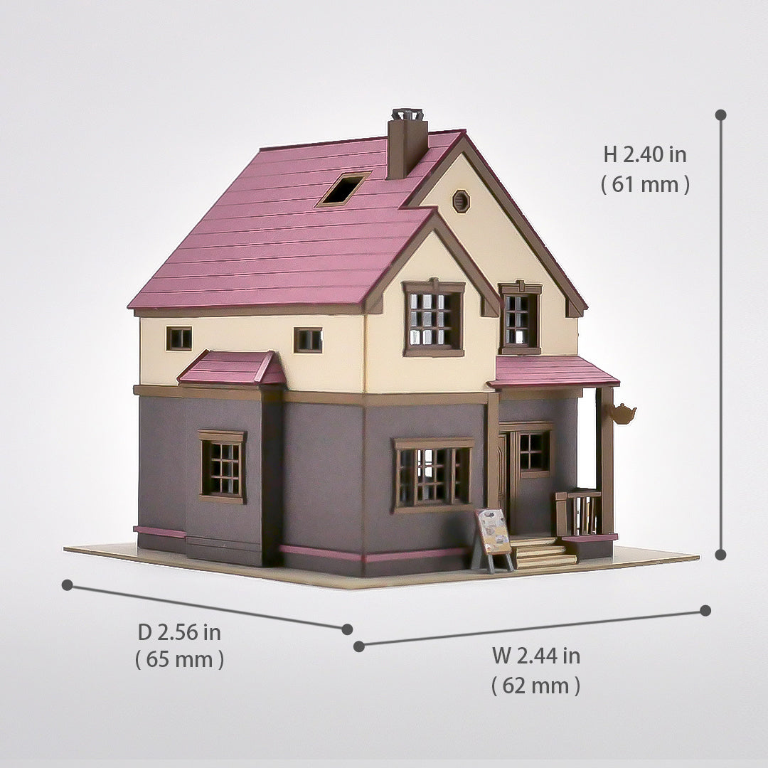 Tea House | PRODUCT- miniature paper kit - – Tokyo Diorama Factory