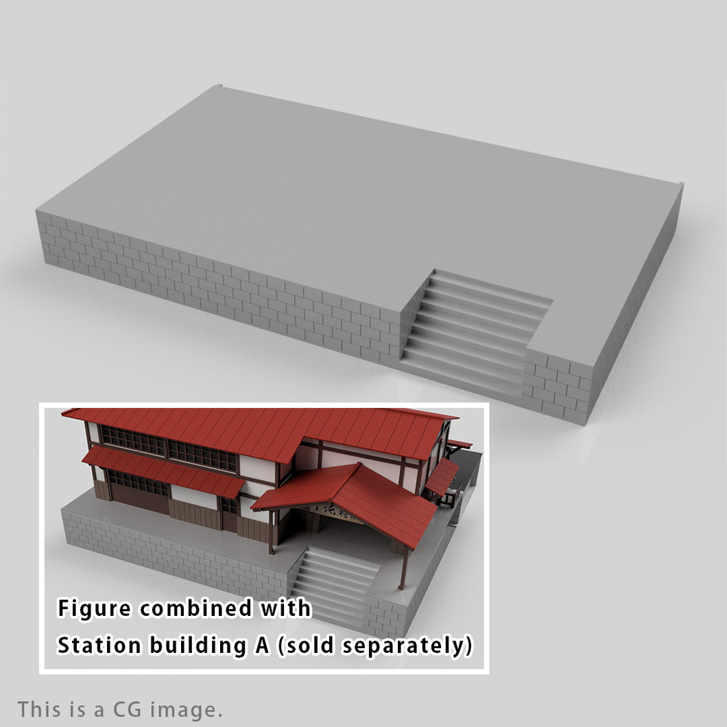 Station Building Base for Platform Connection (for Station Building A)